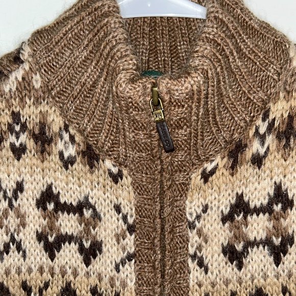 Lauren Jeans Company wool full zip mock neck sweater vest sz L EUC - Picture 2 of 6